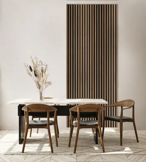 Habillage mural posé par S.B. Parquet